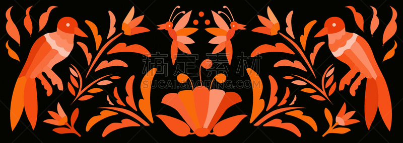 水平画幅,传统,事件,贺卡,对称,灵感,橙色,简单,墨西哥,伊达戈尔州