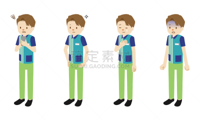 绘画插图,便利店,注视镜头,档案管理员,男性,数字4,背景分离,肖像,多帧影像,恐怖