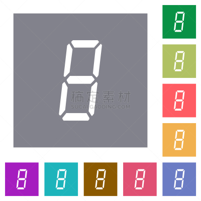 平坦的,计算机图标,方形画幅,数字8,横截面,字体,数字化显示,数字7,长方形,图标集