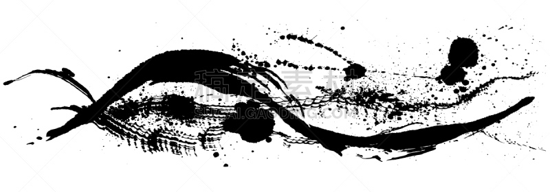 笔触,波形,海洋,墨水和刷子,环境,全景,画笔,喷,弯曲,流动