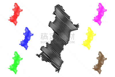 办公室,巴拉圭,中苏格兰,国内著名景点,城市,潦草,分离着色,剪影