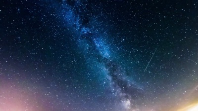 星空，银河系， 延时