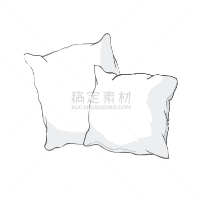 草图,分离着色,白色,枕头,无忧无虑,纺织品,自制的,蜘蛛网,绘制