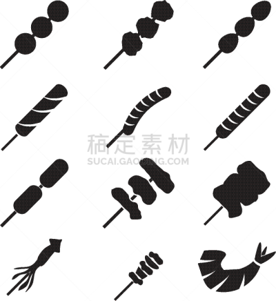菜单,格子烤肉,图标,分离着色,香肠,野餐,膳食,猪肉,布置,装饰