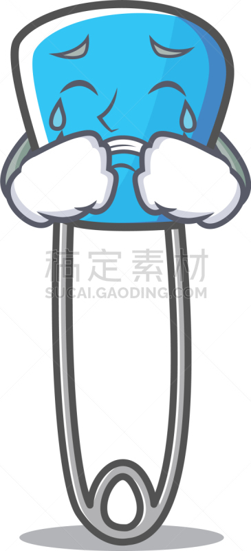 吉祥物,别针,分离着色,安全的,纺织品,图像,汽车故障,矢量,哭,收集