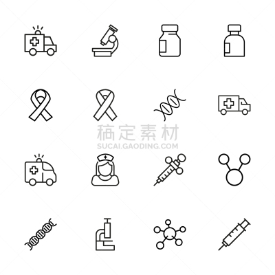 线条,计算机图标,癌症,极简构图,医疗用品,注射器,健康保健,护士,听诊器