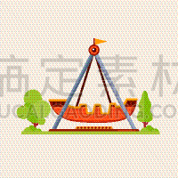分离着色,旋转类游乐,请柬,飘然,公园,传统节日,化妆舞会服,休闲,剪影
