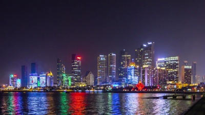 青岛天际线延时摄影