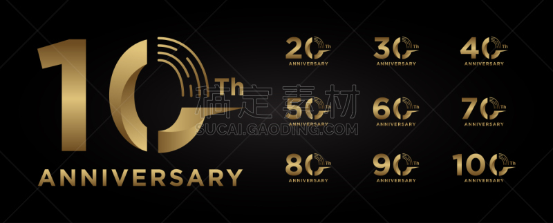 周年纪念,黄金,数字,人生大事,数字80,商务,请柬,事件,数字60,数字40