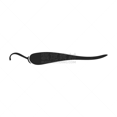 pepper iconblack icon isolated on