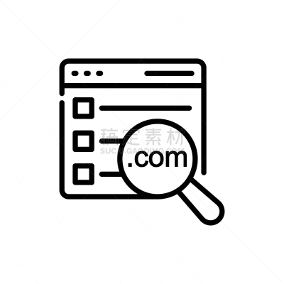 矢量,绘画插图,图标,线条,计划书,互联网,商务,com域名,计算机,符号