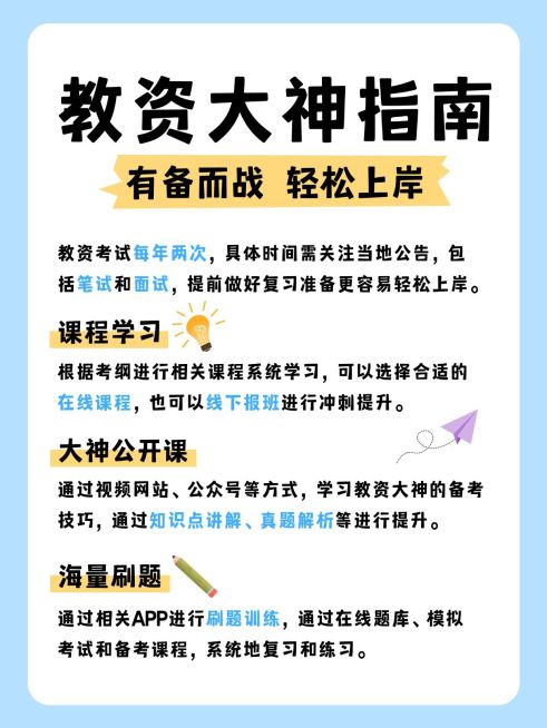 教育教资科普攻略小红书配图预览效果