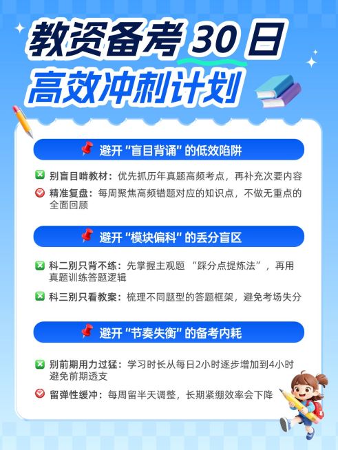 教育培训职业教育教资备考攻略小红书配图预览效果