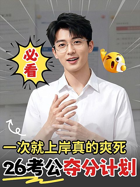 教育培训职业教育考公考编备考技巧干货人像小红书封面