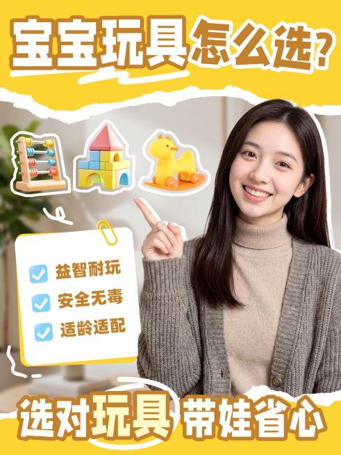 母婴亲子奶粉选购指南人像小红书封面预览效果