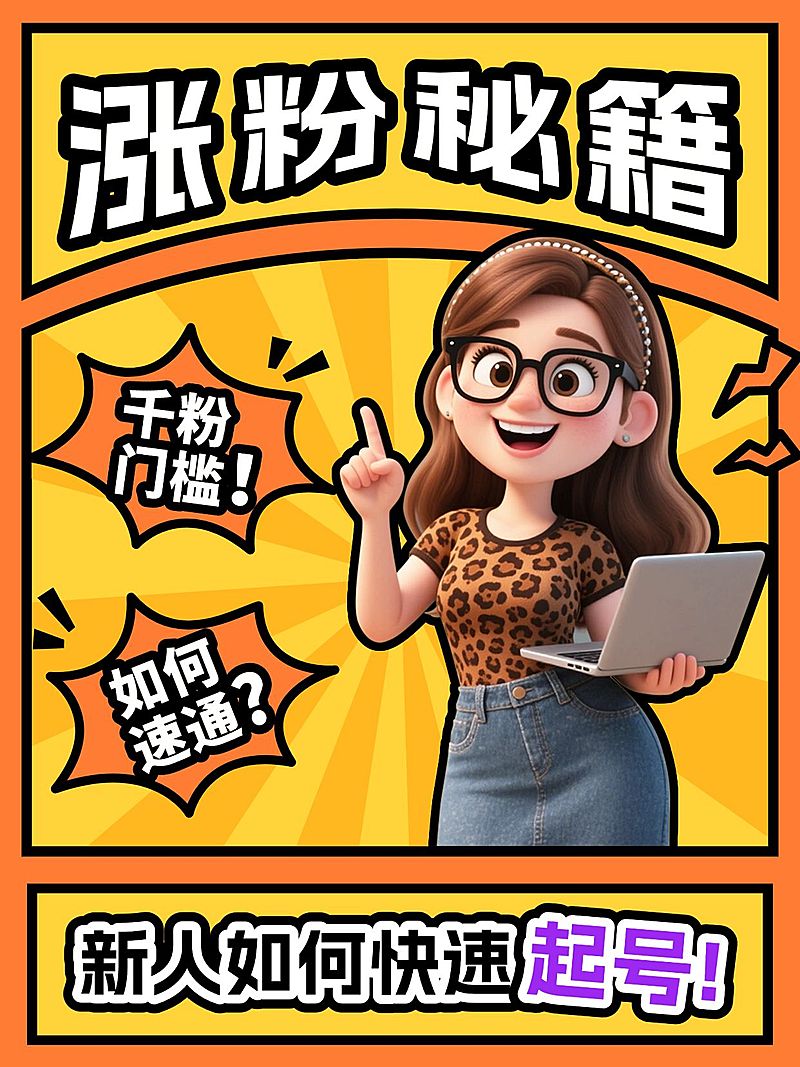 爆款吸睛涨粉秘籍封面教程小红书封面aigc