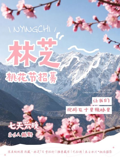 旅游出行林芝行程推荐旅游攻略分享小红书封面预览效果