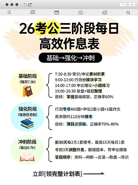 教育培训职业技能公考备考攻略小红书配图