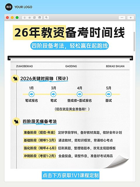 教育培训职业教育教师资格证备考规划小红书配图