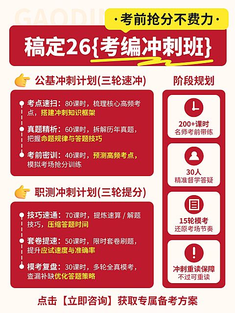 教育培训职业技能考公课程服务介绍小红书配图