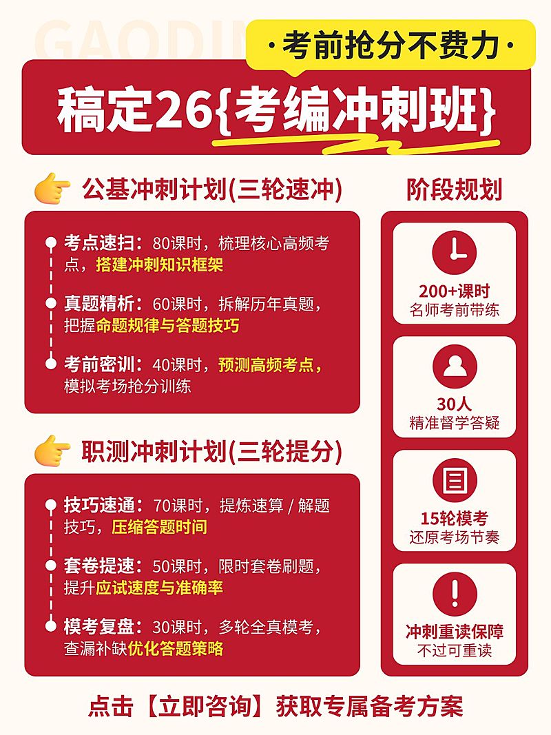 教育培训职业技能考公课程服务介绍小红书配图