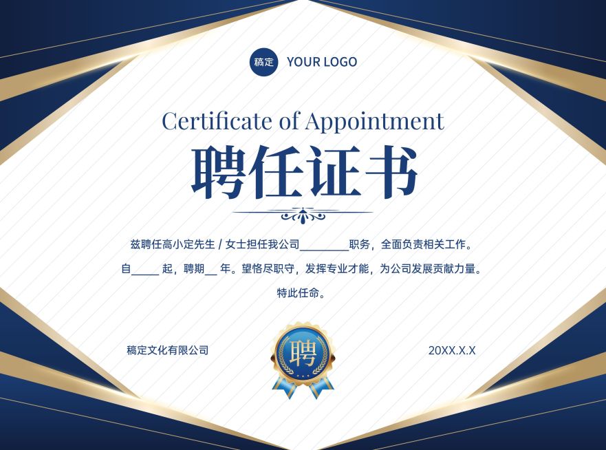 企业聘书授权商务感证书奖状预览效果