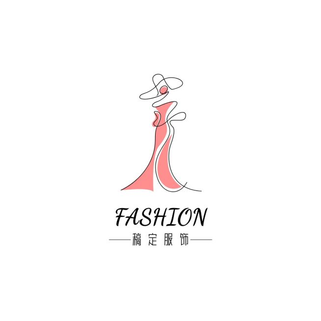 线描插画服饰品牌LOGO预览效果