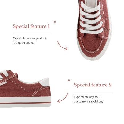 insMind Fashion Shoes Ecommerce Product Image