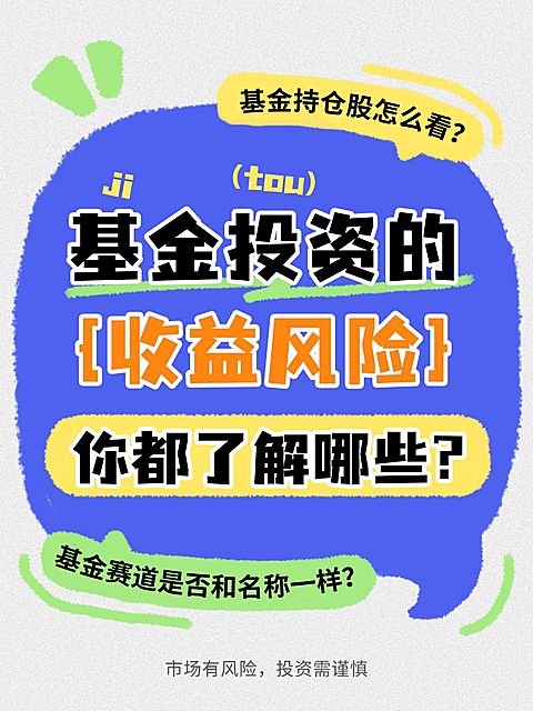 基金证券理财知识科普大字小红书封面