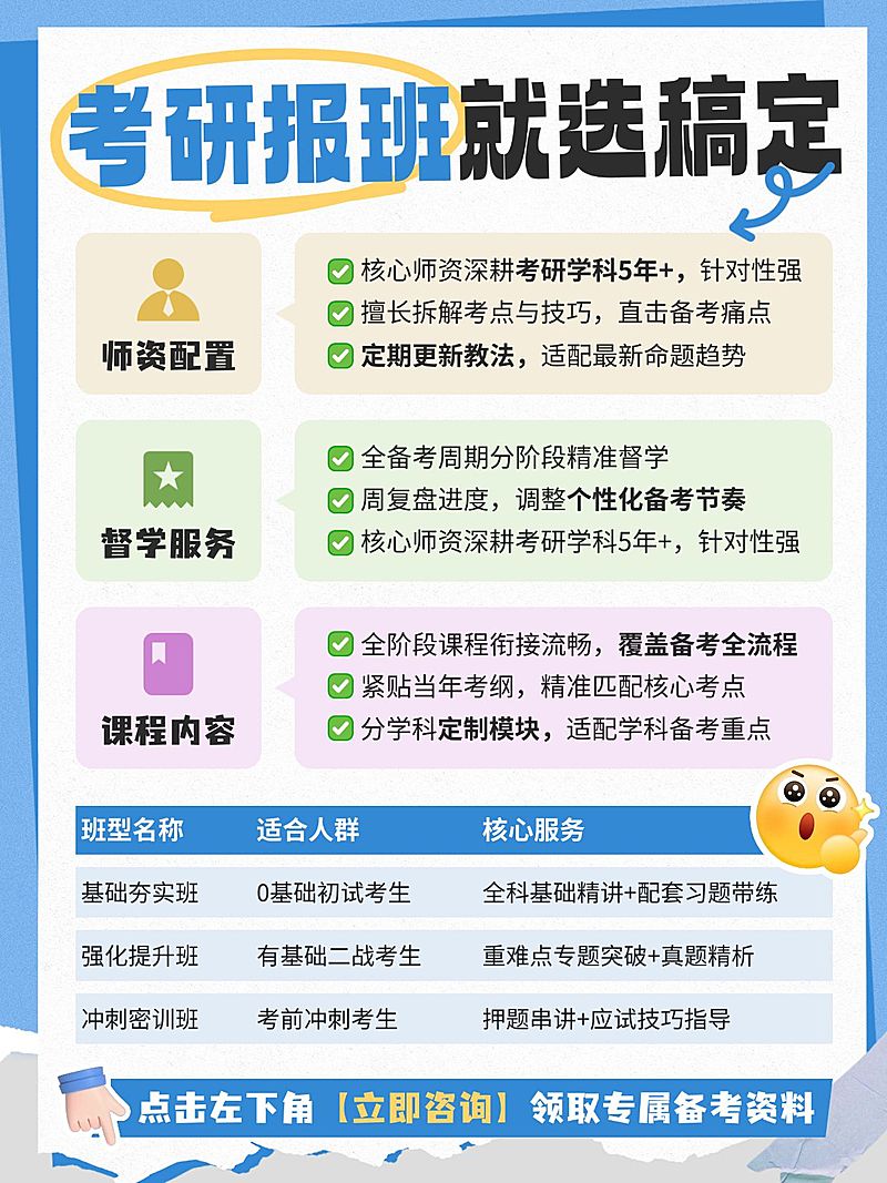 教育培训学历教育考研课程服务介绍小红书配图