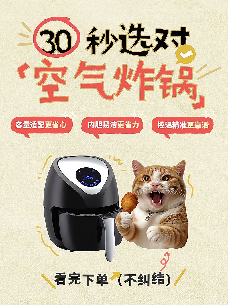 家居家装家电好物空气炸锅选购推荐