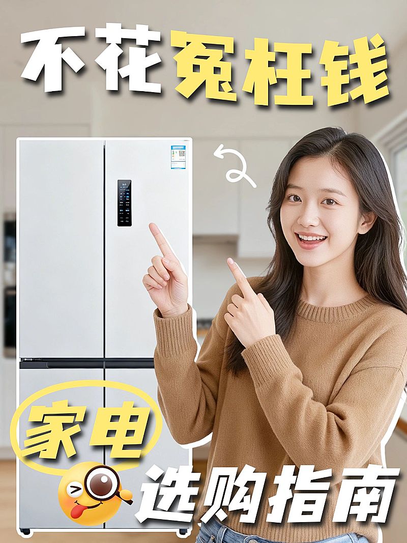 家居家电选购指南人像小红书封面