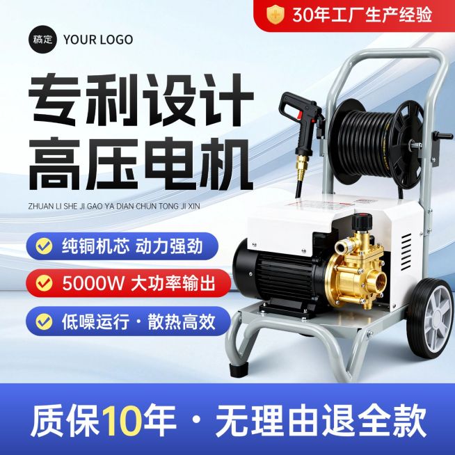五金机械高压电机1688商品主图AIGC预览效果