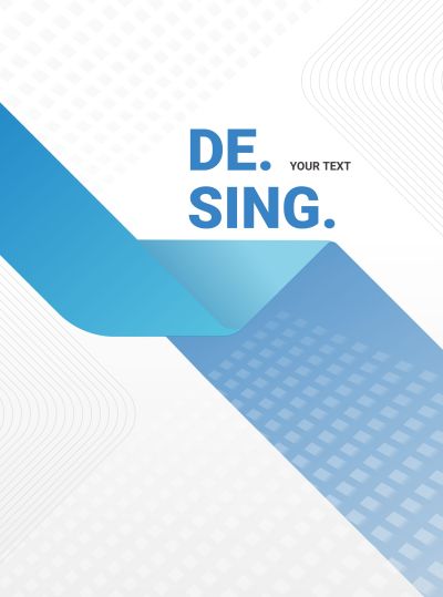 科技渐变清新几何图形商务企业宣传DM宣传单