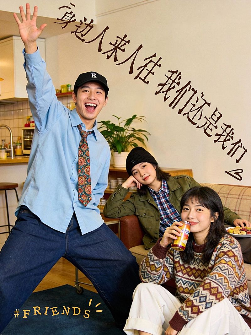 变形文字生活分享plog人物模板