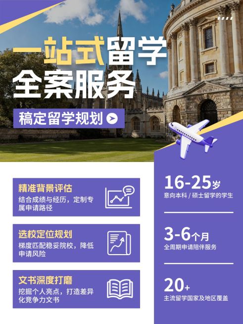 教育培训学历教育留学规划服务介绍-小红书封面预览效果
