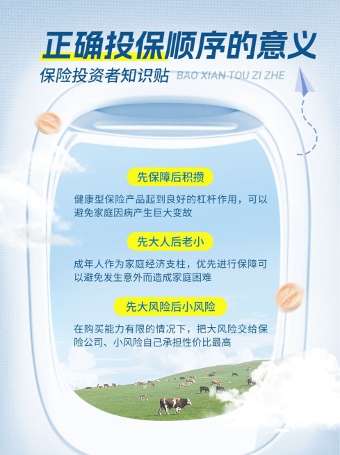 金融保险理念推广知识科普清新感小红书配图预览效果