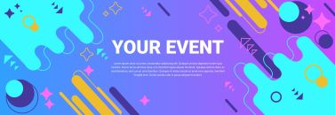 孟菲斯渐变潮流活动宣传banner