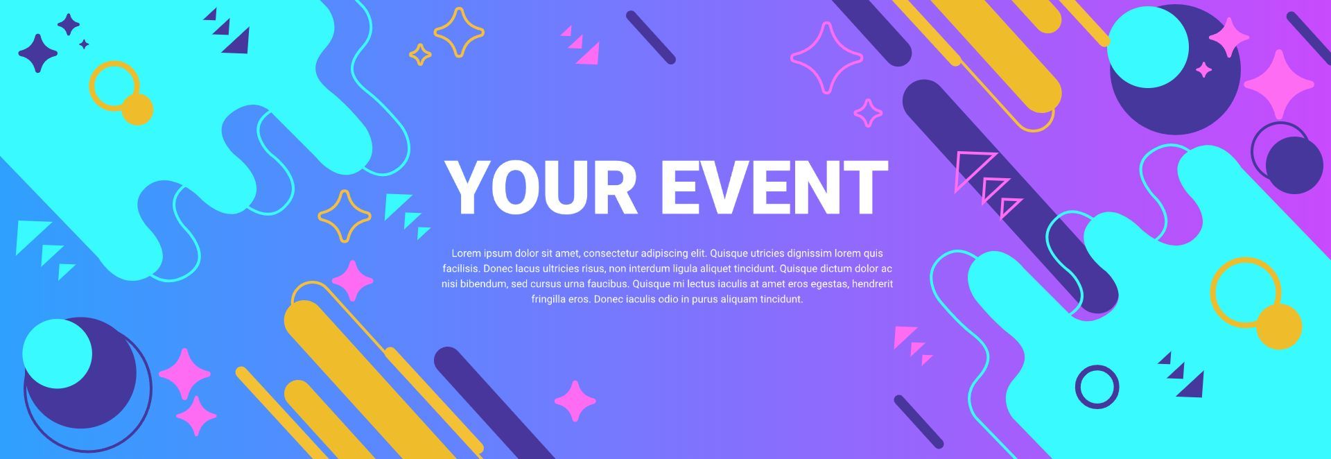 孟菲斯渐变潮流活动宣传banner