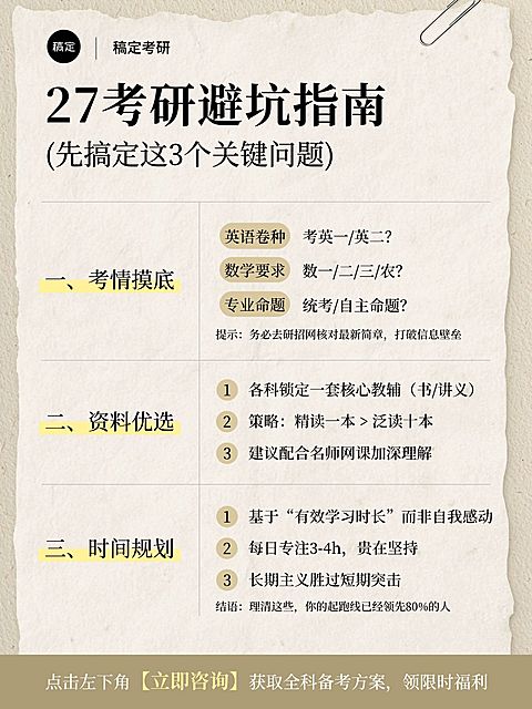 教育培训学历教育考研流程科普小红书配图