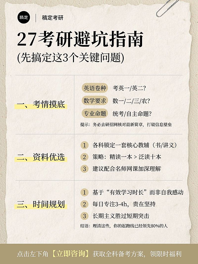 教育培训学历教育考研流程科普小红书配图