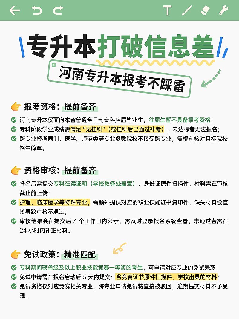 教育培训学历教育专升本政策解读小红书配图