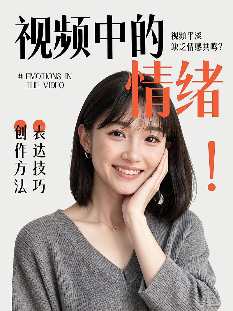 自媒体博主个人成长知识付费情感生活知识分享人像小红书封面