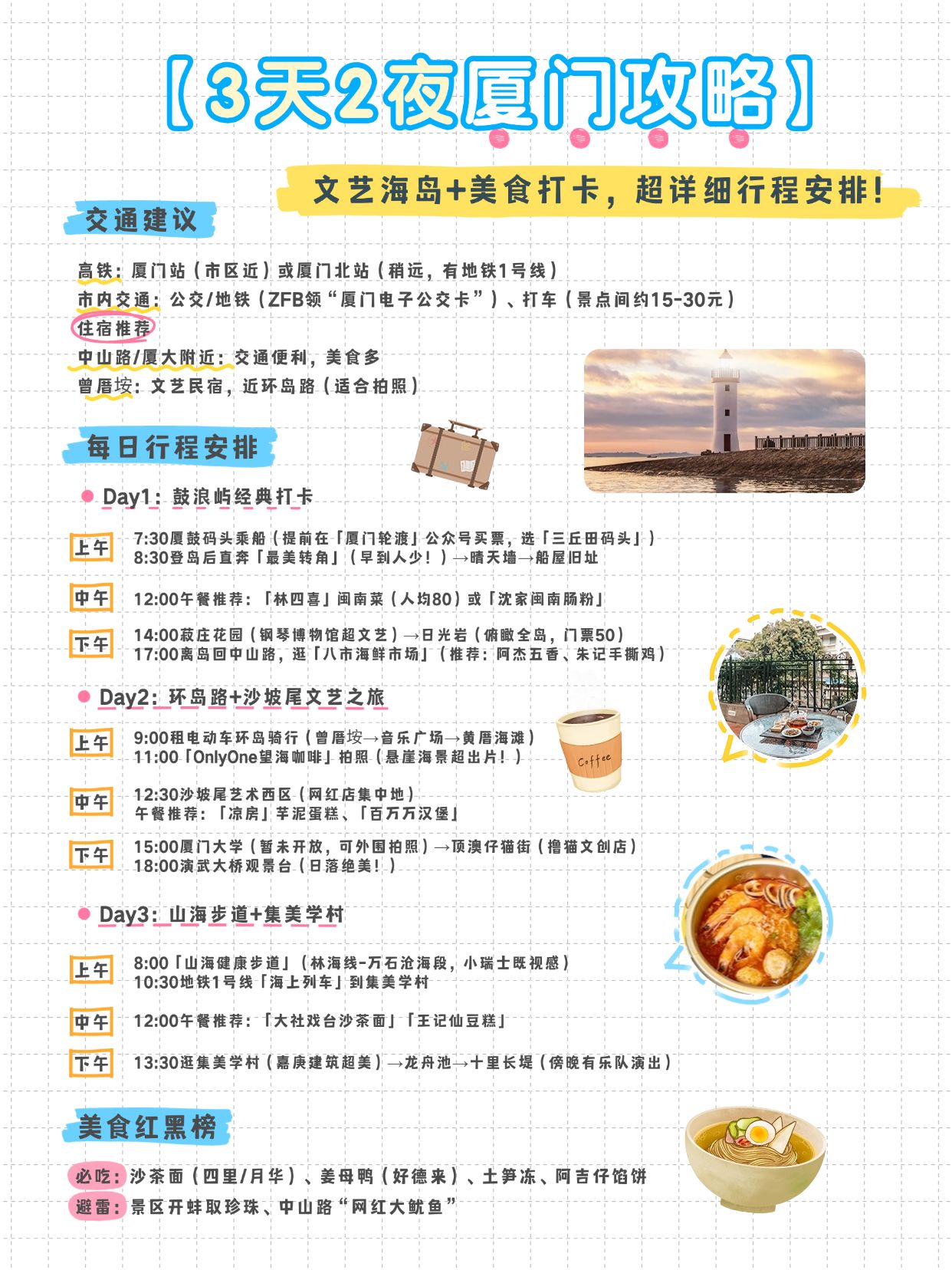点击进入编辑 旅游攻略手帐风小红书配图aigc预览效果