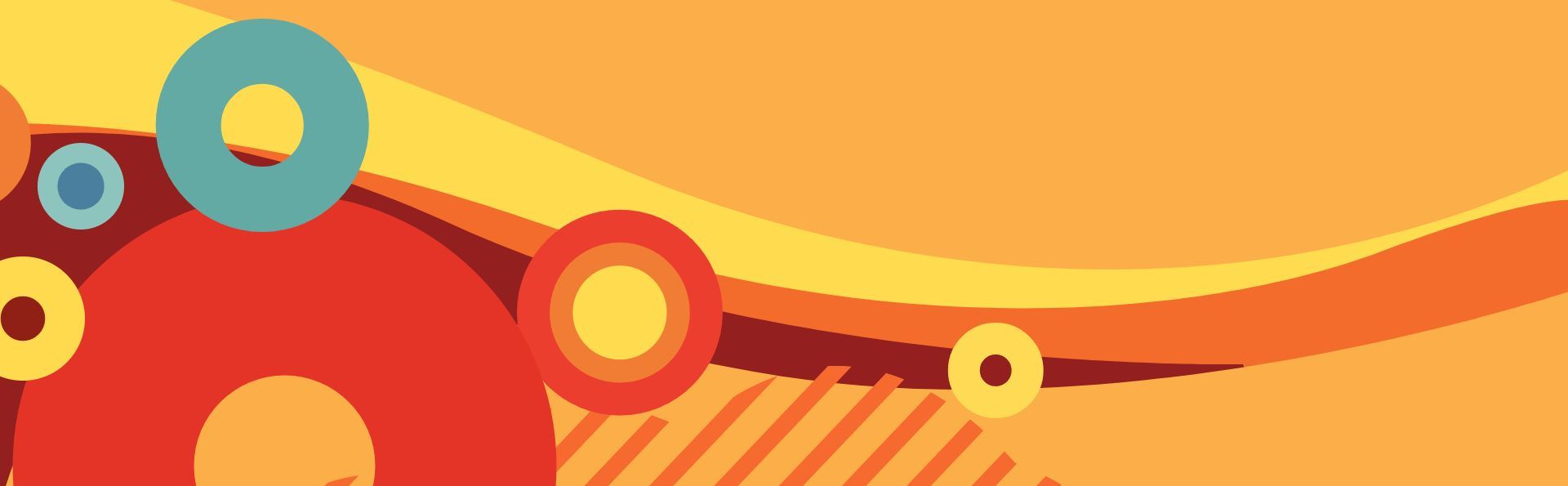 抽象感彩色线条活动宣传banner