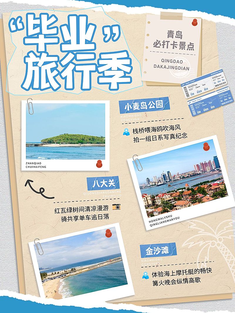 毕业旅游攻略小红书配图aigc