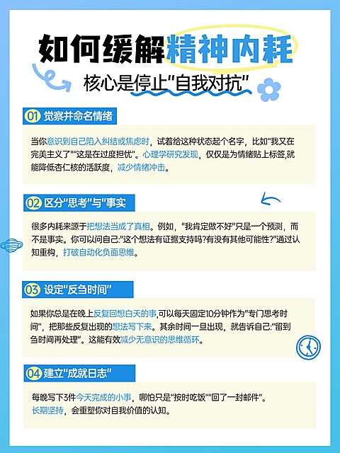 知识付费缓解精神内耗指南小红书配图