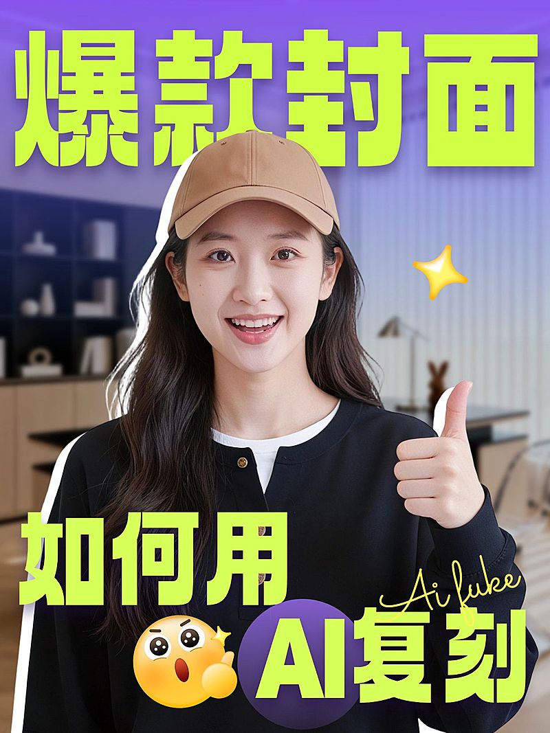 自媒体运营AI工具人像视频封面小红书封面