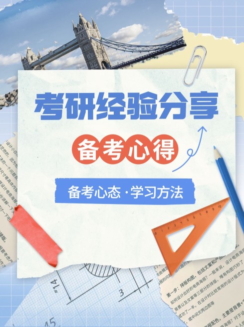 考研备考攻略指南小红书封面预览效果