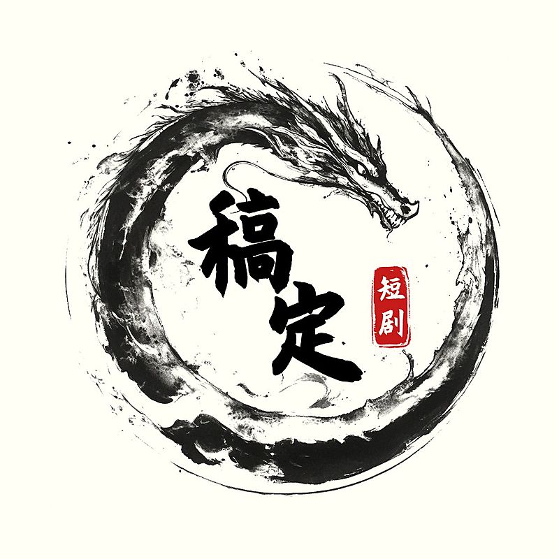 古风水墨影视短剧剪辑LOGOaigc